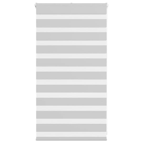 Rullgardin zebra ljusgrå 90x100 cm tyg bredd 85,9 cm polyester