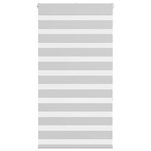 Rullgardin zebra ljusgrå 90x150 cm tyg bredd 85,9 cm polyester