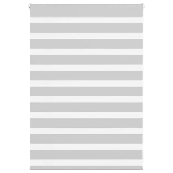 Rullgardin zebra ljusgrå 100x100 cm tyg bredd 95,9 cm polyester