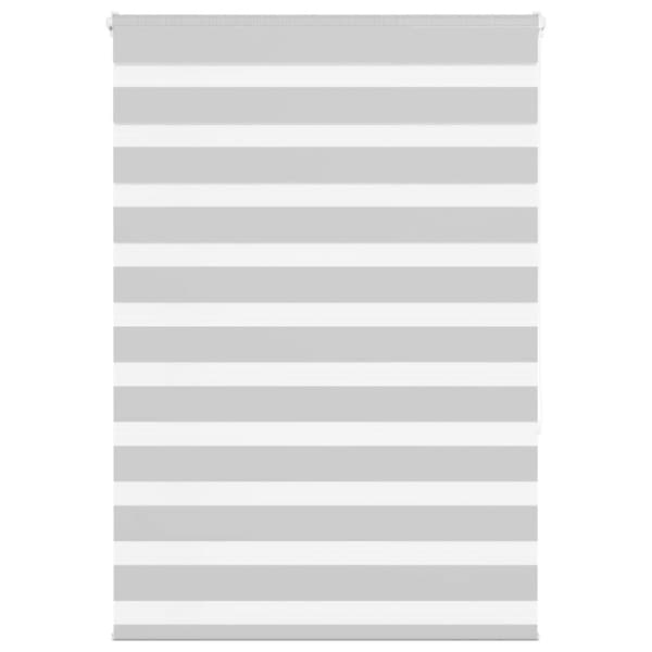 Rullgardin zebra ljusgrå 100x150 cm tyg bredd 95,9 cm polyester