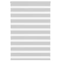 Miniatyrbild 1 av 2: Rullgardin zebra ljusgrå 115x100 cm tyg bredd 110,9cm polyester