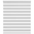 Miniatyrbild 1 av 2: Rullgardin zebra ljusgrå 125x100 cm tyg bredd 120,9cm polyester
