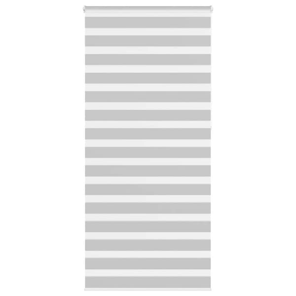 Rullgardin zebra ljusgrå 110x230 cm tyg bredd 105,9cm polyester