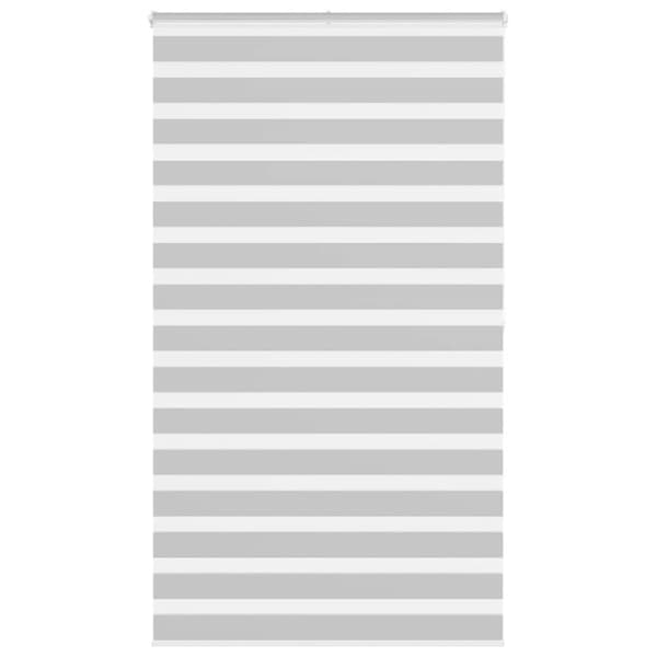 Rullgardin zebra ljusgrå 135x200 cm tyg bredd 130,9cm polyester