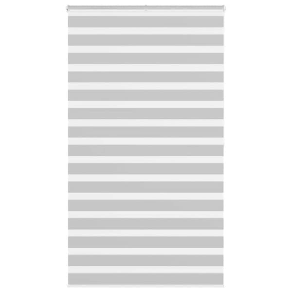 Rullgardin zebra ljusgrå 125x200 cm tyg bredd 120,9cm polyester