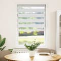 Miniatyrbild 2 av 2: Rullgardin zebra vit 70x150 cm tyg bredd 65,9 cm polyester