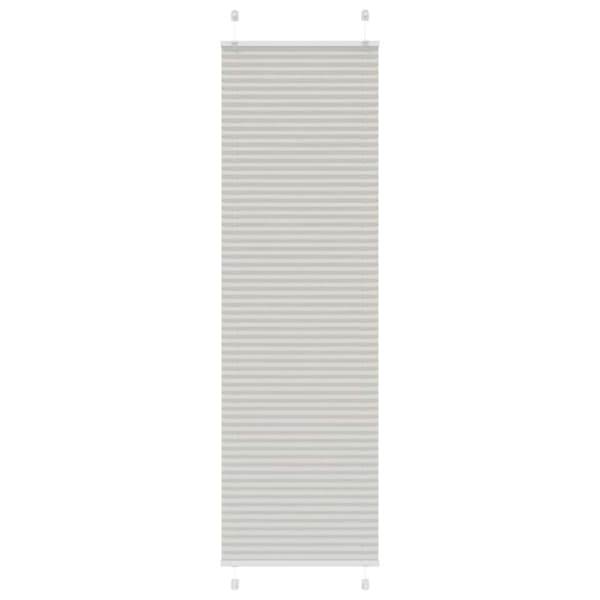 Plisserad persienn ljusgrå 55x200cm tyg bredd 54,4cm polyester