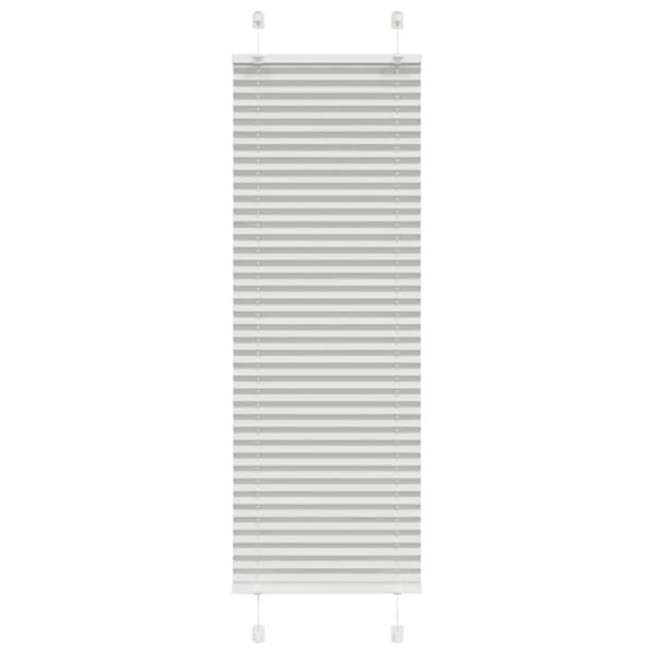 Plisserad persienn ljusgrå 50x150cm tyg bredd 49,4cm polyester
