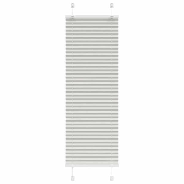 Plisserad persienn ljusgrå 40x150 cm tyg bredd 39,4cm polyester