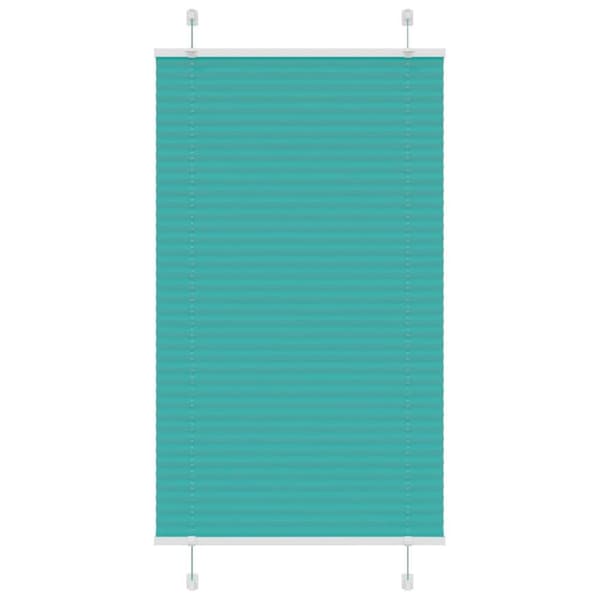 Plisserad persienn bensingrön 70x100 cm tyg bredd 69,4 cm