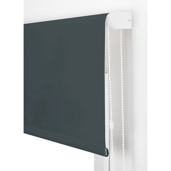 BLINDDECOR | Slät genomskinlig rullgardin 80x175 - Mått persienntyg: 77x170 - Blindfärg: blåaktig