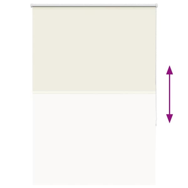 vidaXL Rullegardin lystette 100x150 cm stoff bredde 95,7 cm polyester