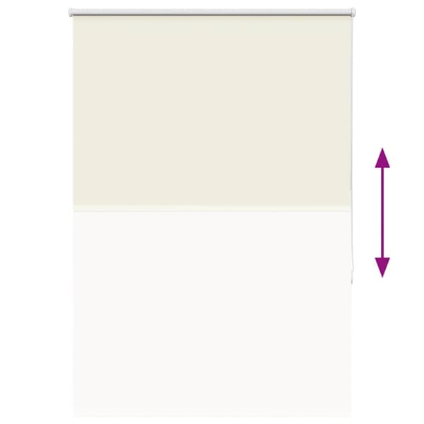 vidaXL Rullegardin lystette 95x150 cm stoff bredde 90,7 cm polyester