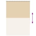 Miniatyrbild 9 av 11: vidaXL Rullgardin mörkläggningsbar beige 115x150 cm tyg bredd 110,7 cm