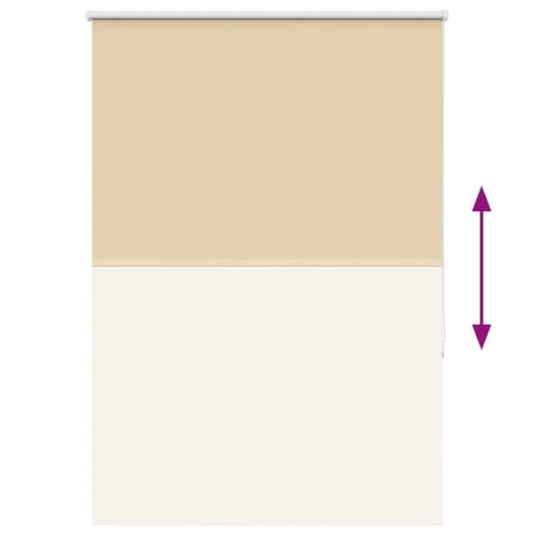 vidaXL Rullegardin lystette 95x150 cm stoff bredde 90,7 cm polyester