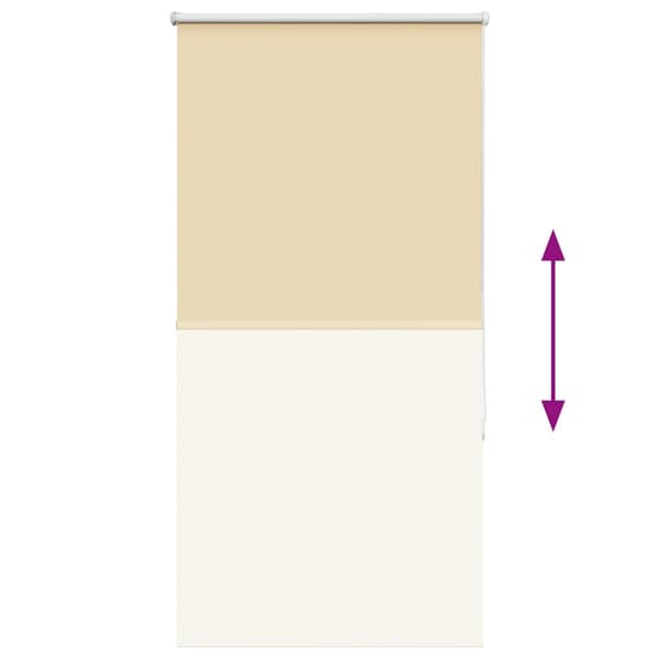 vidaXL Rullegardin lystette 80x150 cm stoff bredde 75,7 cm polyester