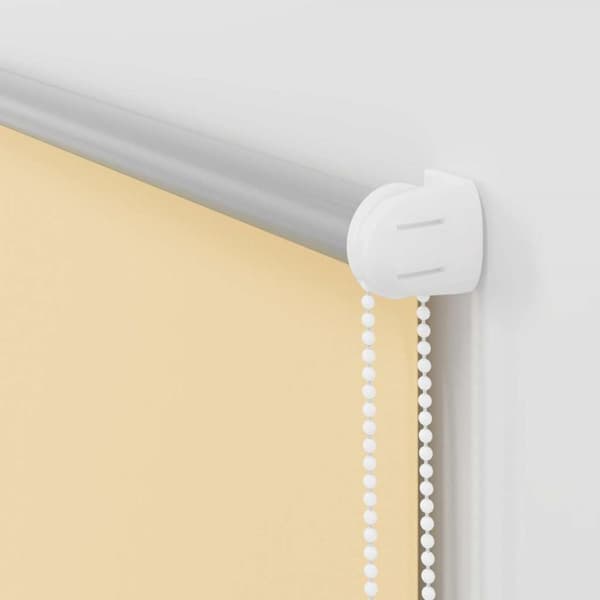 vidaXL Rullgardin mörkläggningsbeige 90x130 cm tyg bredd 85,7 cm