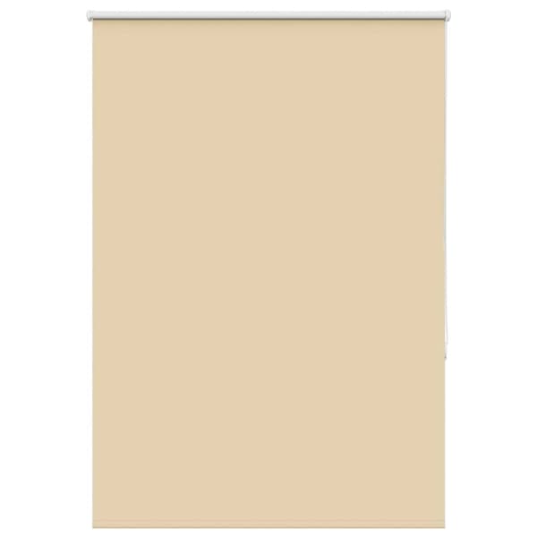vidaXL Rullgardin mörkläggningsbeige 90x130 cm tyg bredd 85,7 cm