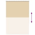 Miniatyrbilde 9 av 11: vidaXL Rullegardin lystette 100x130 cm stoff bredde 95,7 cm polyester