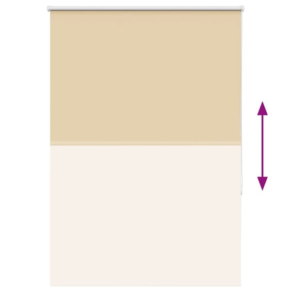 vidaXL Rullegardin lystette 100x130 cm stoff bredde 95,7 cm polyester