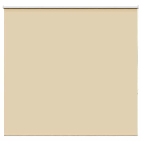 vidaXL Rullgardin mörkläggningsbar beige 160x130 cm tyg bredd 156,6 cm