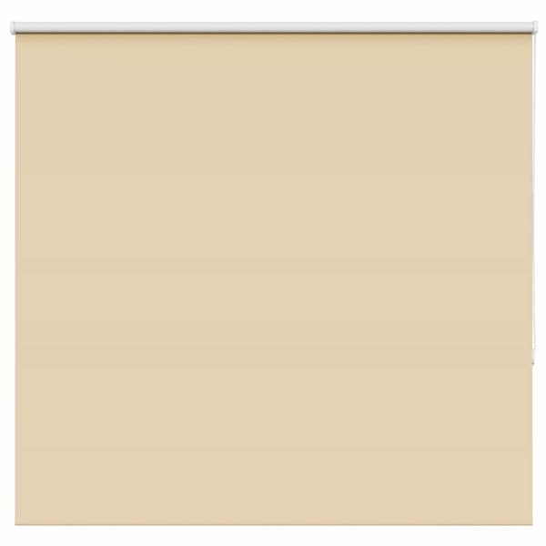 vidaXL Rullgardin mörkläggningsbeige 145x130 cm tyg bredd 141,6 cm
