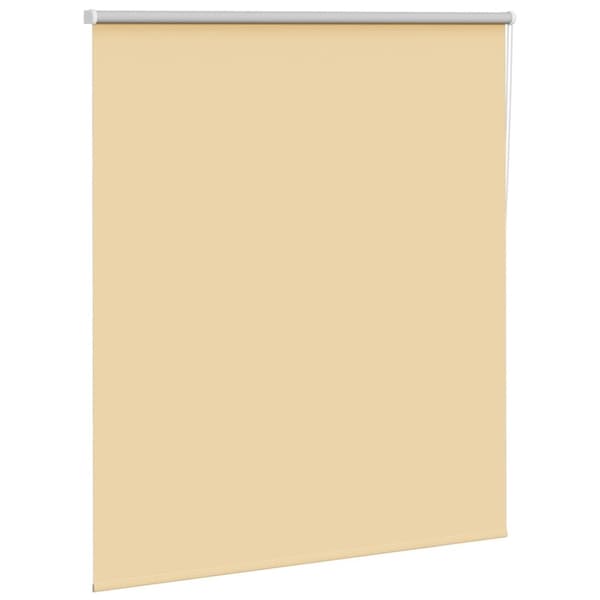 vidaXL Rullgardin mörkläggningsbeige 120x150 cm tyg bredd 116,6 cm