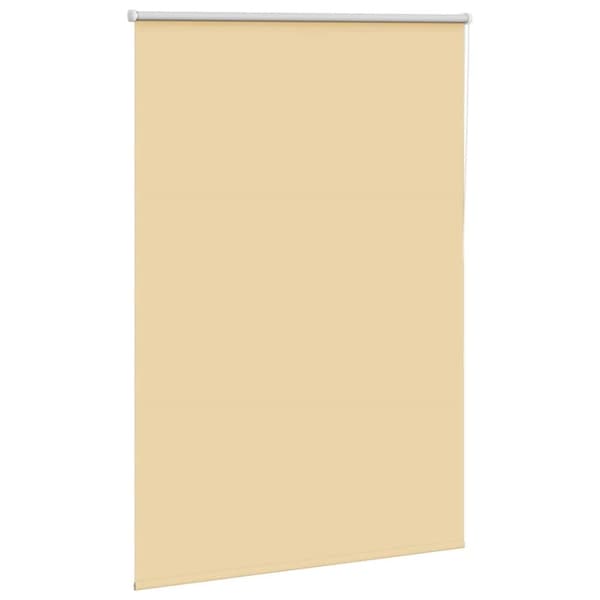 vidaXL Rullgardin mörkläggningsbar beige 110x175 cm tyg bredd 105,7 cm