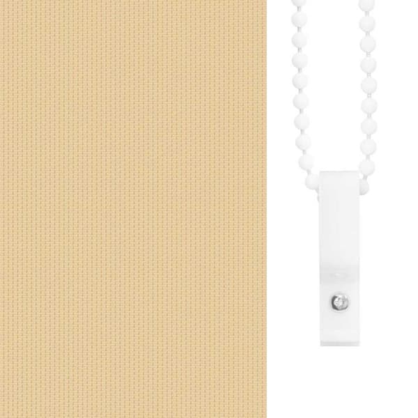 vidaXL Rullgardin mörkläggningsbar beige 110x175 cm tyg bredd 105,7 cm