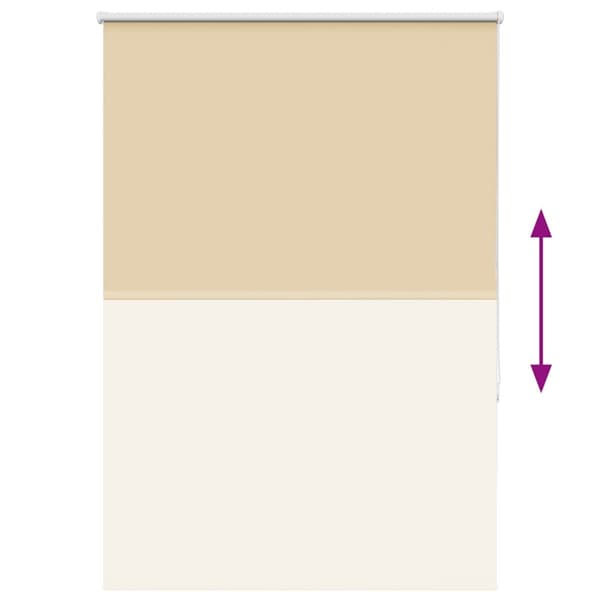 vidaXL Rullgardin mörkläggningsbeige 100x175 cm tyg bredd 95,7 cm