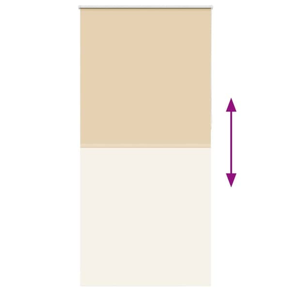 vidaXL Rullegardin lystette 100x210 cm stoff bredde 95,7 cm polyester