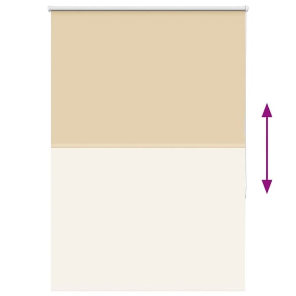 vidaXL Rullakaihdin Blackout Beige 110x175 cm Kankaan leveys 105,7 cm