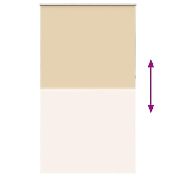 vidaXL Rullegardin lystette 130x210 cm stoff bredde 126,6 cm polyester