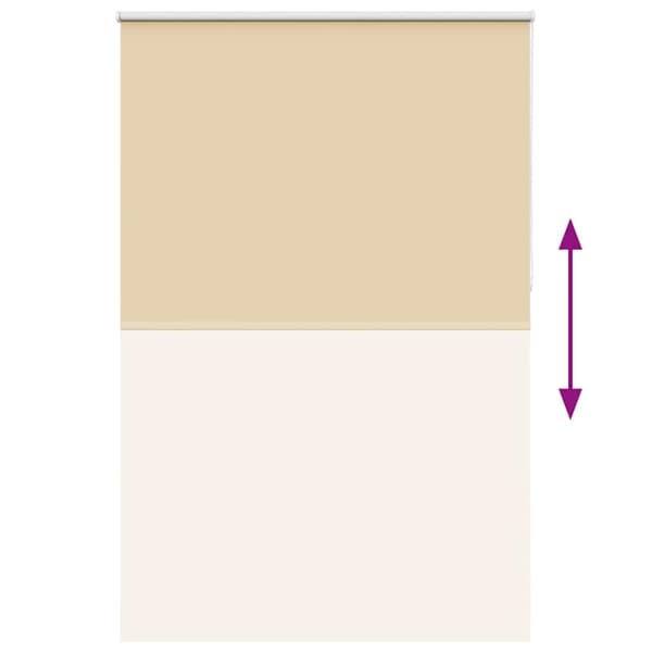 vidaXL Rullegardin lystette 165x210 cm stoff bredde 161,6 cm polyester