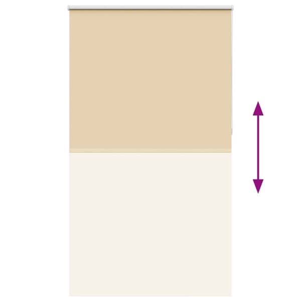 vidaXL Rullegardin lystette 140x210 cm stoff bredde 136,6 cm polyester