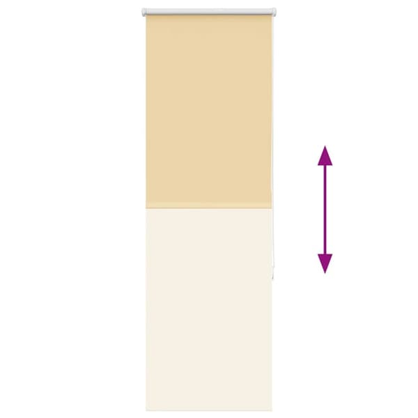 vidaXL Rullegardin lystette 60x175 cm stoff bredde 55,7 cm polyester