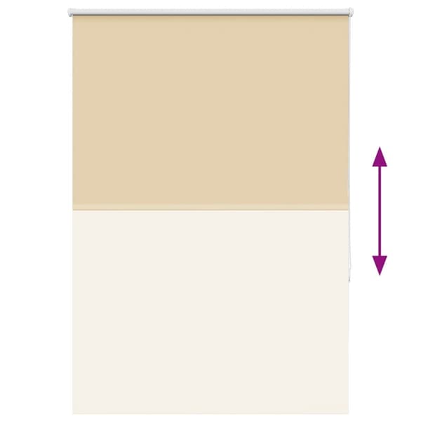 vidaXL rullegardin mørklægning 100x175 cm stofbredde 95,7 cm polyester