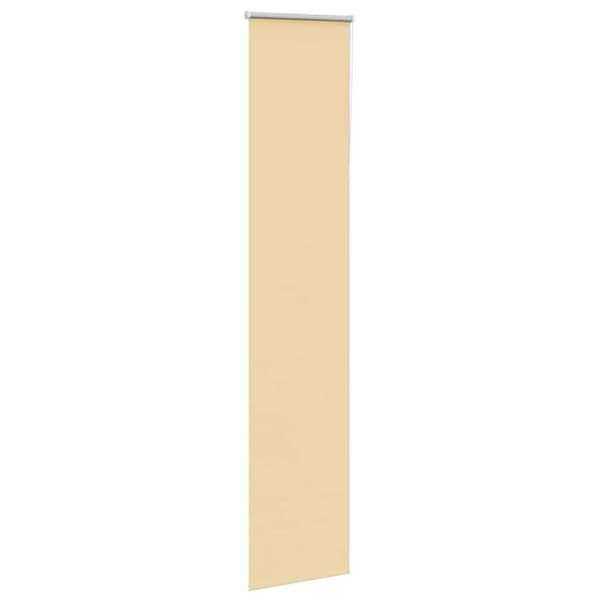 vidaXL Rullgardin mörkläggningsbeige 60x210 cm tyg bredd 55,7 cm