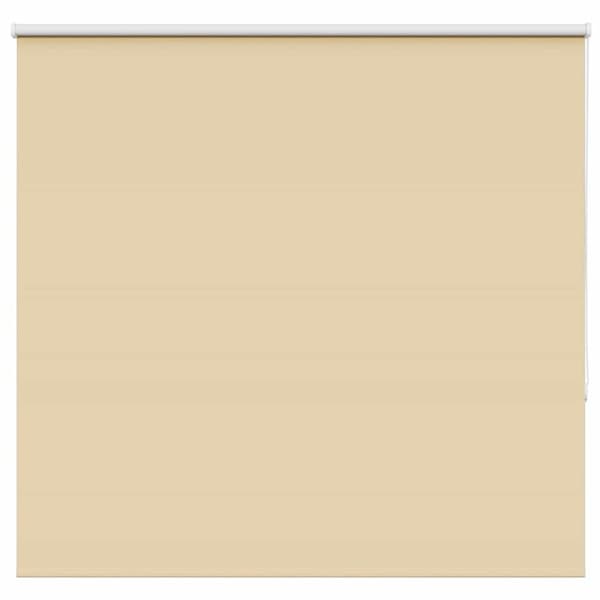 vidaXL Rullgardin mörkläggningsbar beige 155x175 cm tyg bredd 151,6 cm