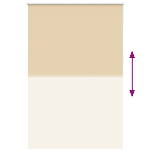 vidaXL Rullegardin lystette 145x210 cm stoff bredde 141,6 cm polyester