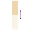 Miniatyrbild 6 av 11: vidaXL Rullgardin mörkläggningsbeige 50x230 cm tyg bredd 45,7 cm