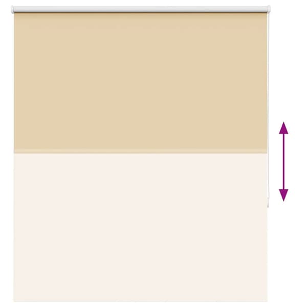 vidaXL Rullegardin lystette 140x175 cm stoff bredde 136,6 cm polyester