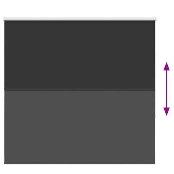 vidaXL Rullaverho Blackout Musta 150x130 cm Kankaan leveys 146,6 cm