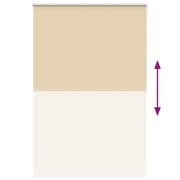 vidaXL Rullgardin mörkläggningsbeige 150x230 cm tyg bredd 146,6 cm