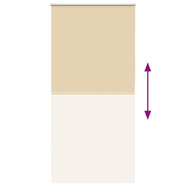 vidaXL Rullegardin lystette 110x230 cm stoff bredde 105,7 cm polyester