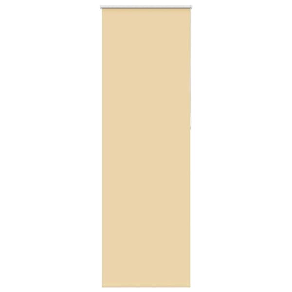 vidaXL Rullgardin mörkläggningsbeige 80x230 cm tyg bredd 75,7 cm