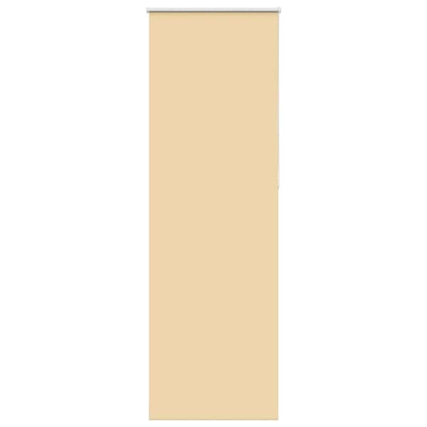 vidaXL Rullgardin mörkläggningsbar beige 70x230 cm tyg bredd 65,7 cm