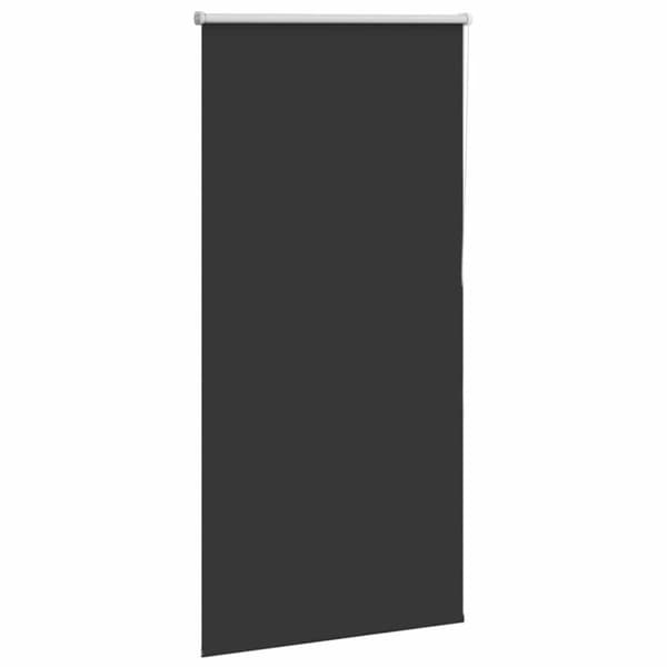vidaXL Rullgardin mörkläggning svart 80x130 cm tyg bredd 75,7 cm