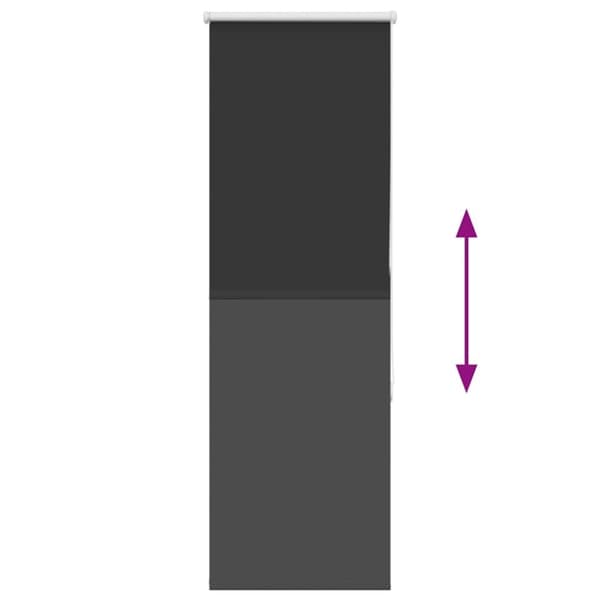 vidaXL Rullaverho Blackout Musta 40x150 cm Kankaan leveys 35,7 cm