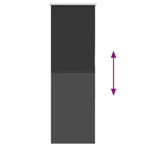 vidaXL Rullaverho Blackout Musta 45x175 cm Kankaan leveys 40,7 cm